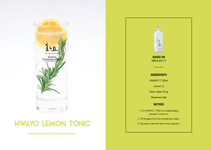 Hwayo 17 Soju Lemon Tonic